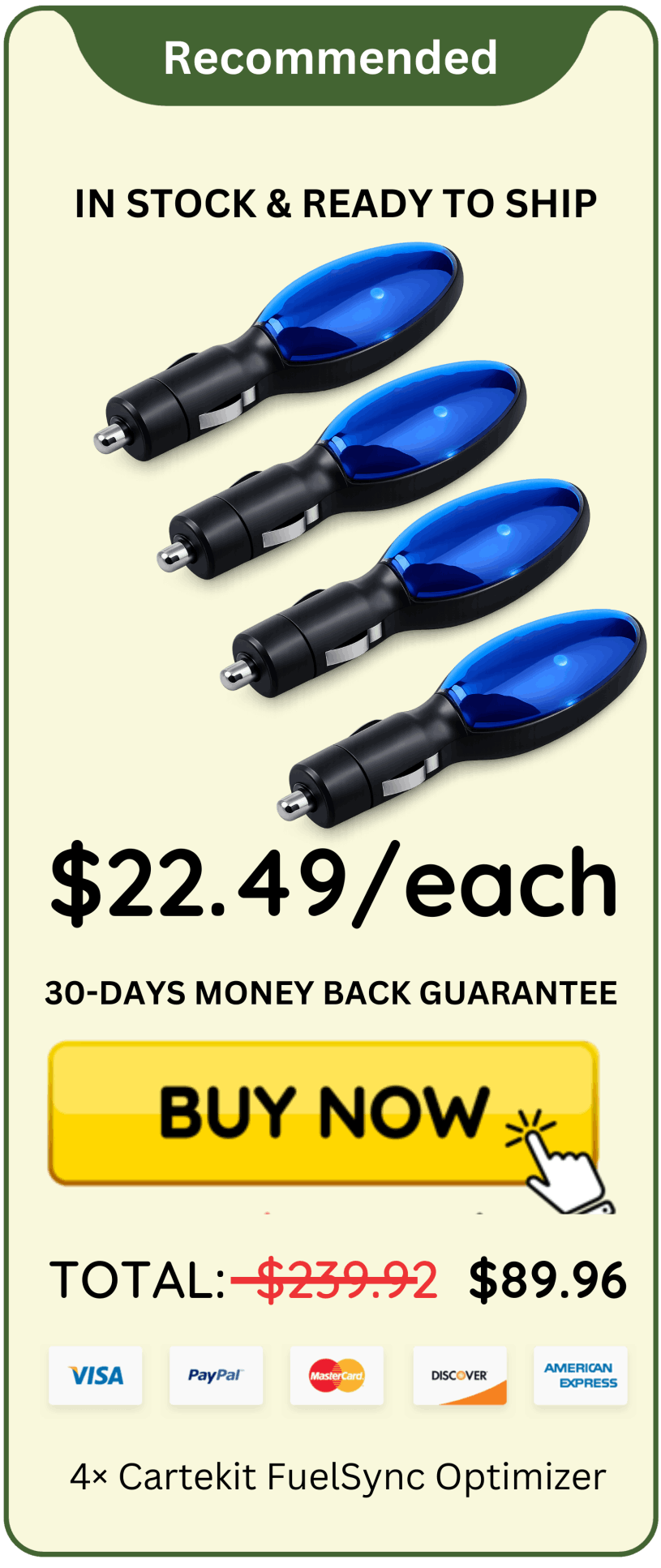 Cartekit FuelSync Optimizer offer price