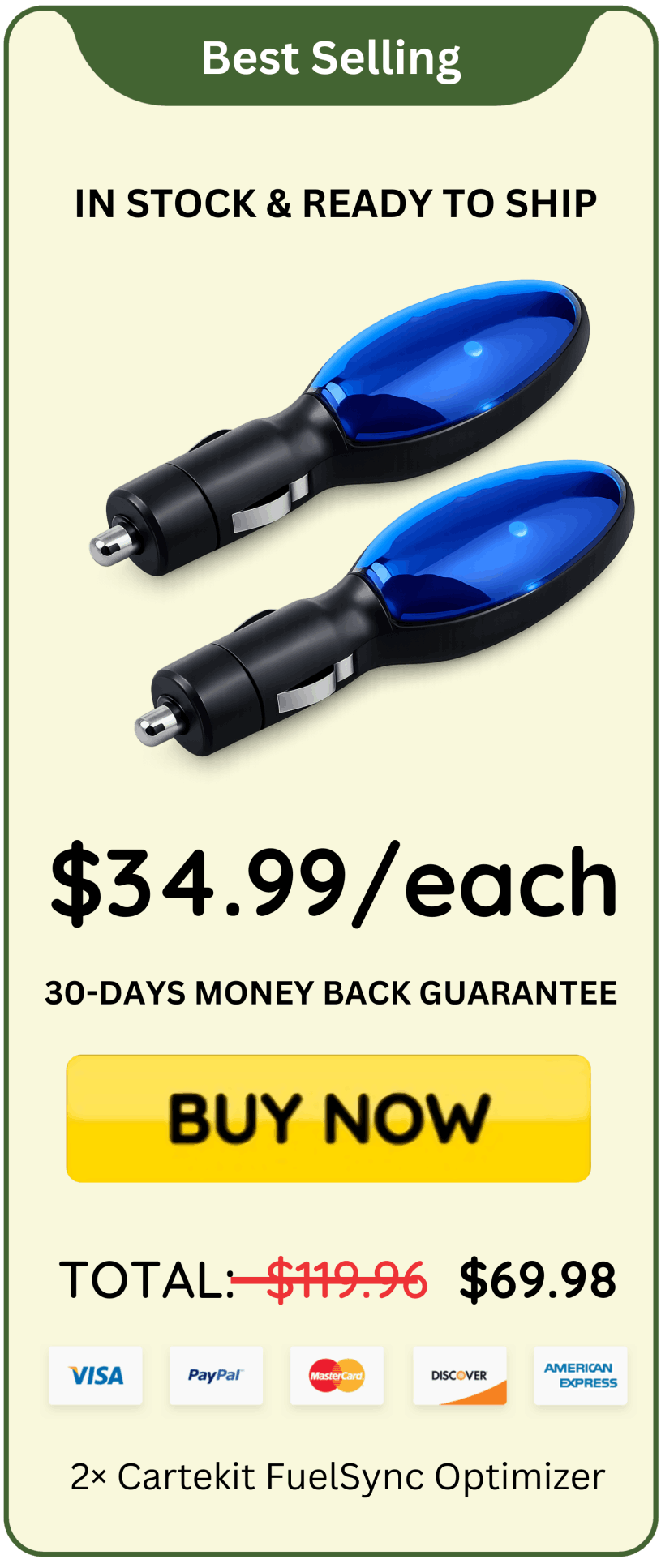 Cartekit FuelSync Optimizer offer price